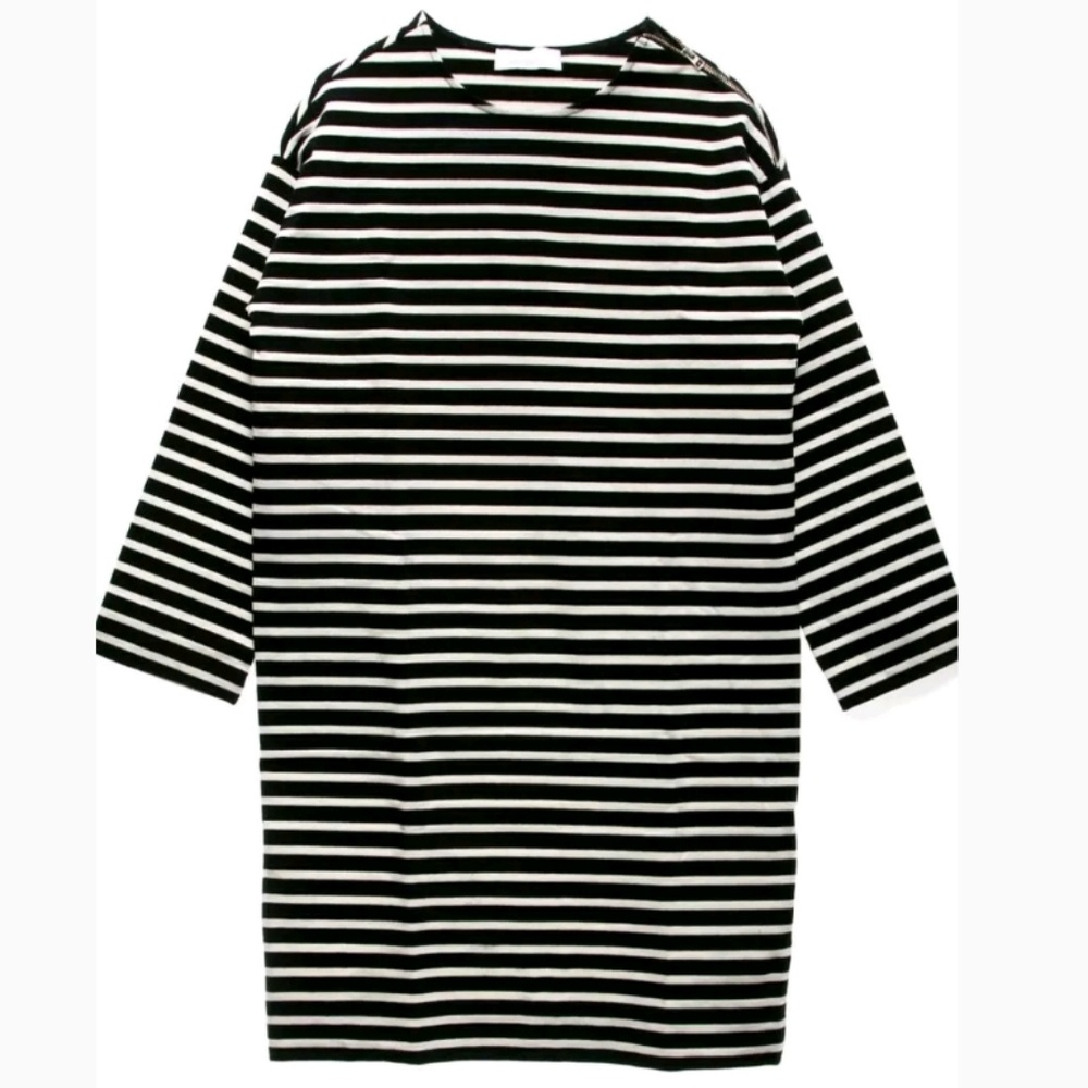 EVERLANE Breton Cotton Zipper Shoulder Mini Dress - Picture 5 of 8